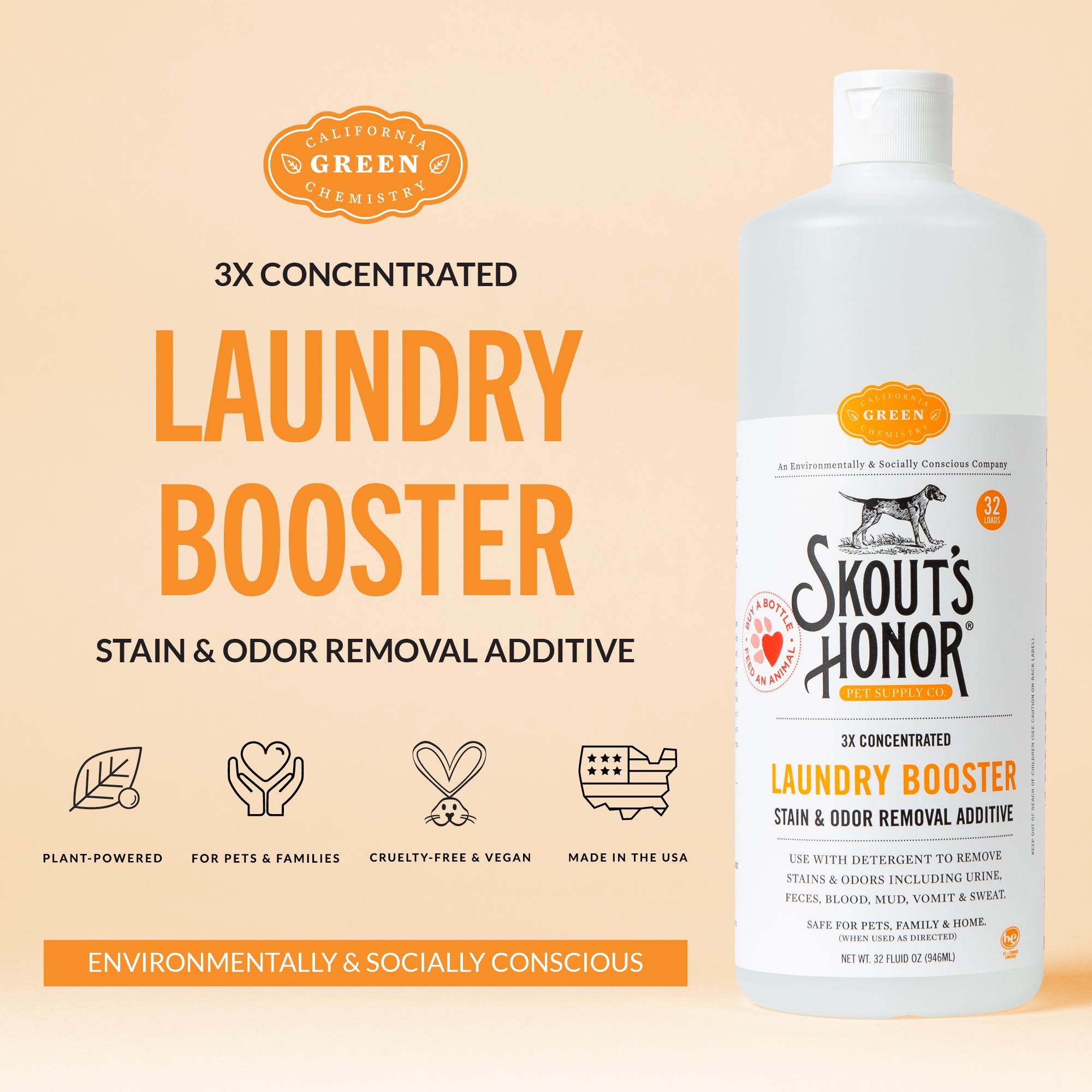 Laundry Booster - Stain & Odor Removal Additive
