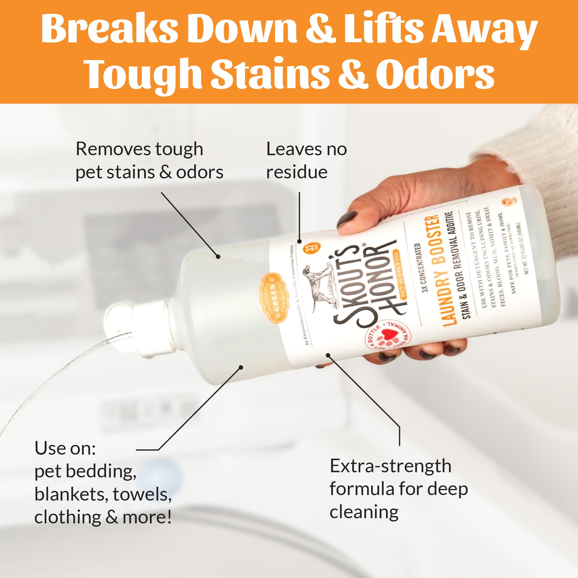 Laundry Booster - Stain & Odor Removal Additive