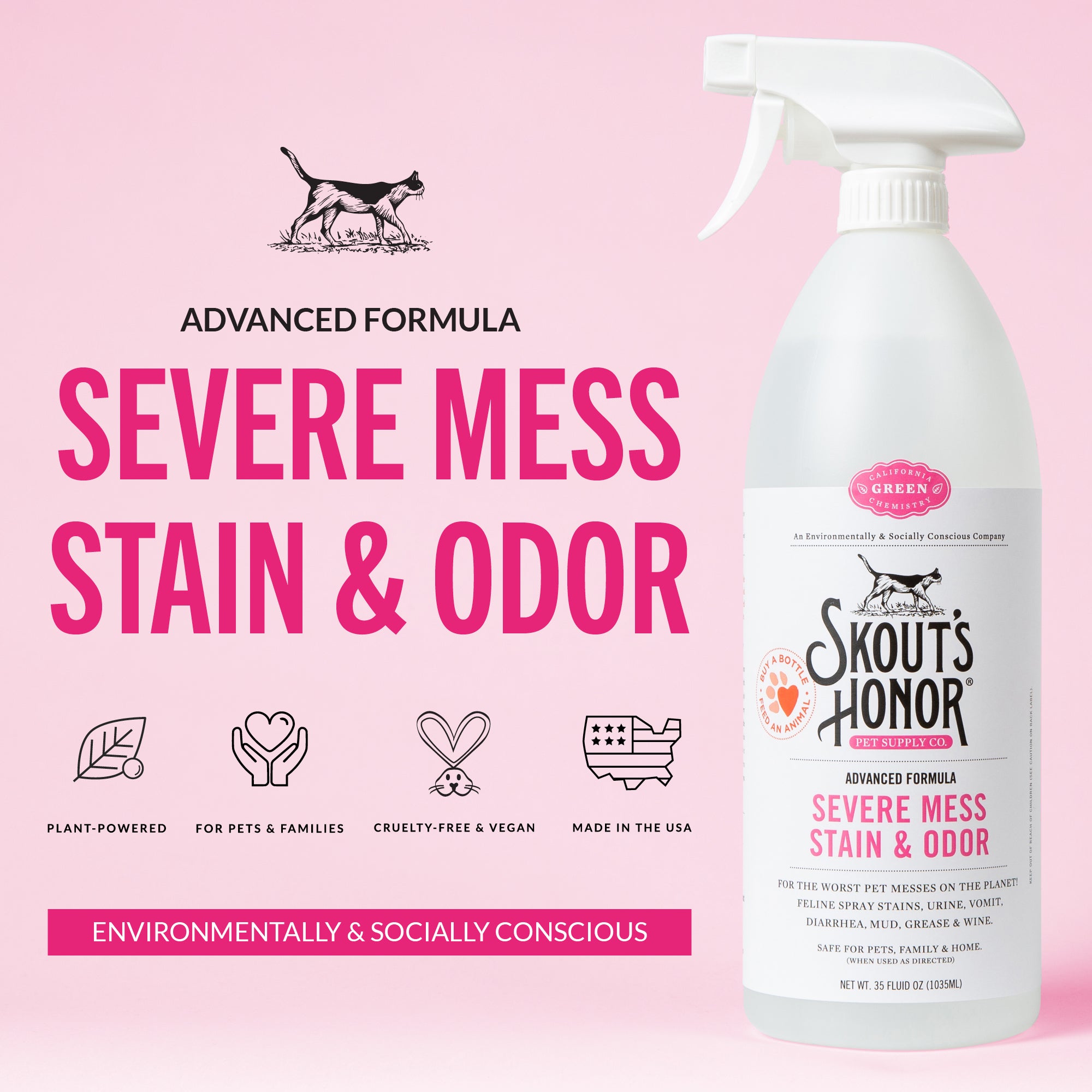 Cat Severe Mess Stain & Odor Advanced Formula