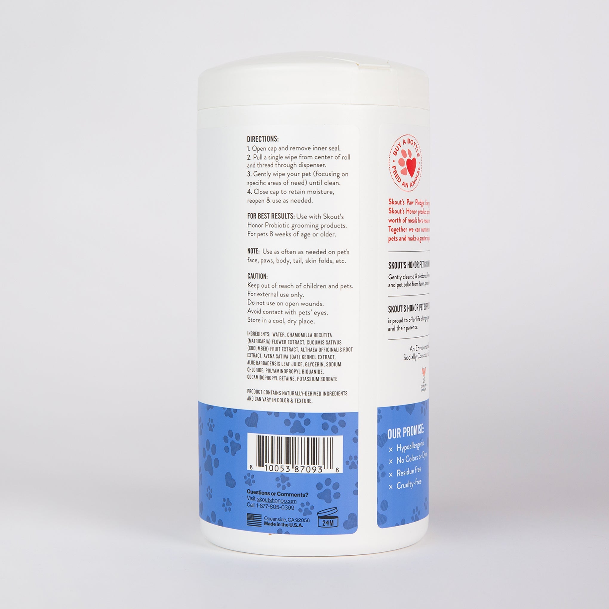 Pet Grooming Wipes for Dogs & Cats