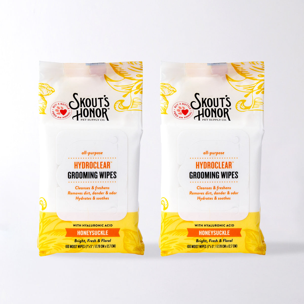 NEW HydroClear™ Grooming Wipes Honeysuckle