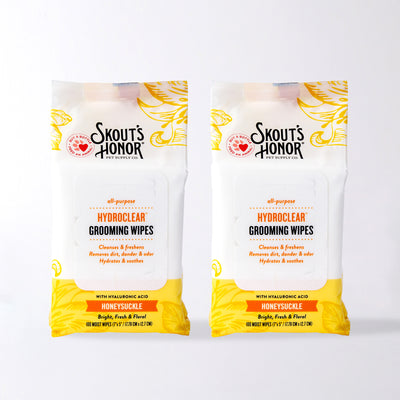 NEW HydroClear™ Grooming Wipes Honeysuckle