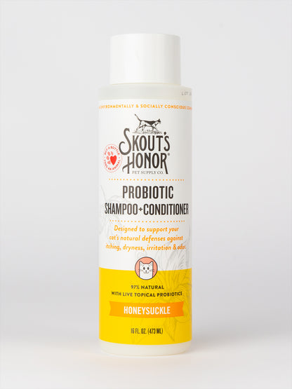 Cat Probiotic Grooming Bundle - Honeysuckle