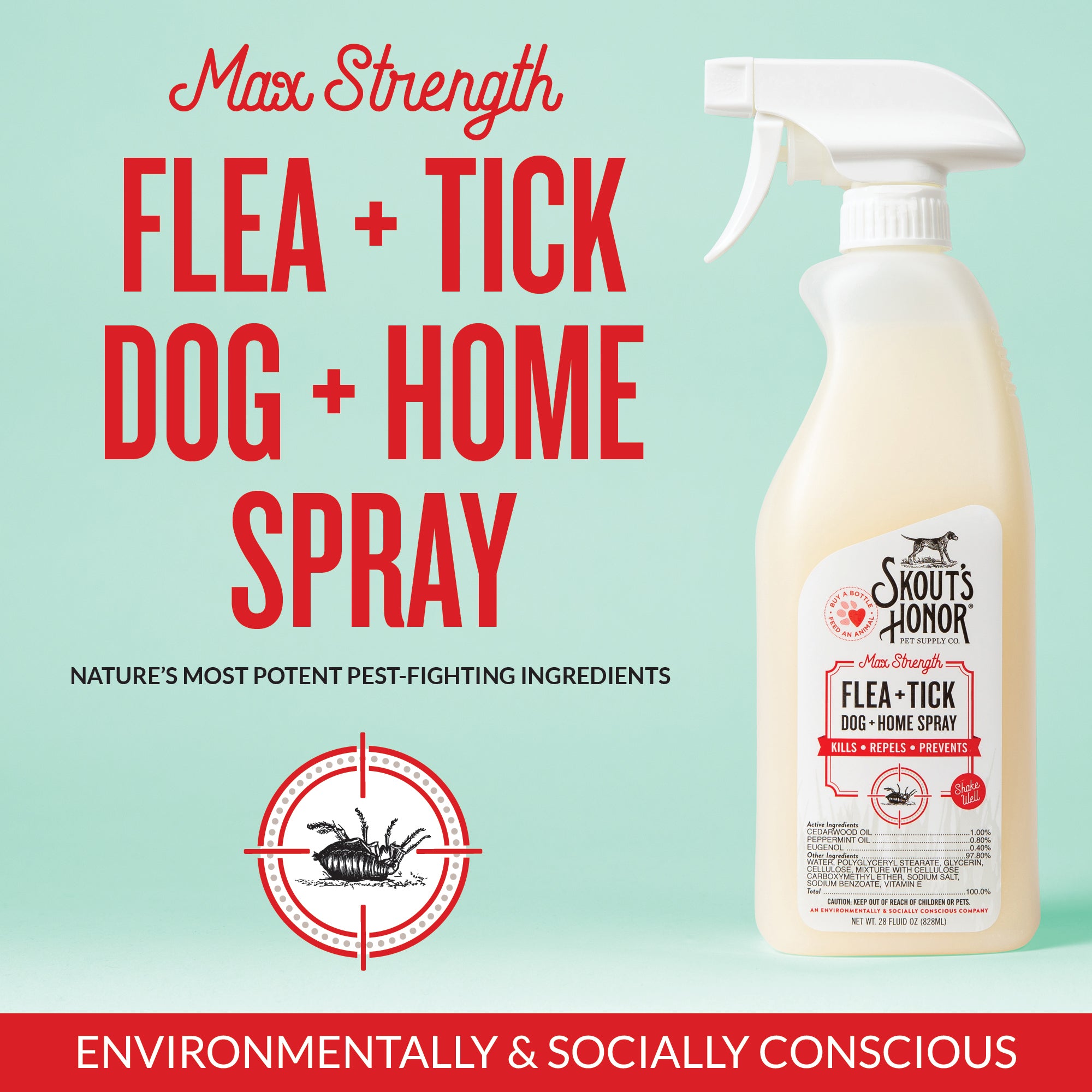 Skout's Honor Flea and Tick Dog Home Spray - Main Image