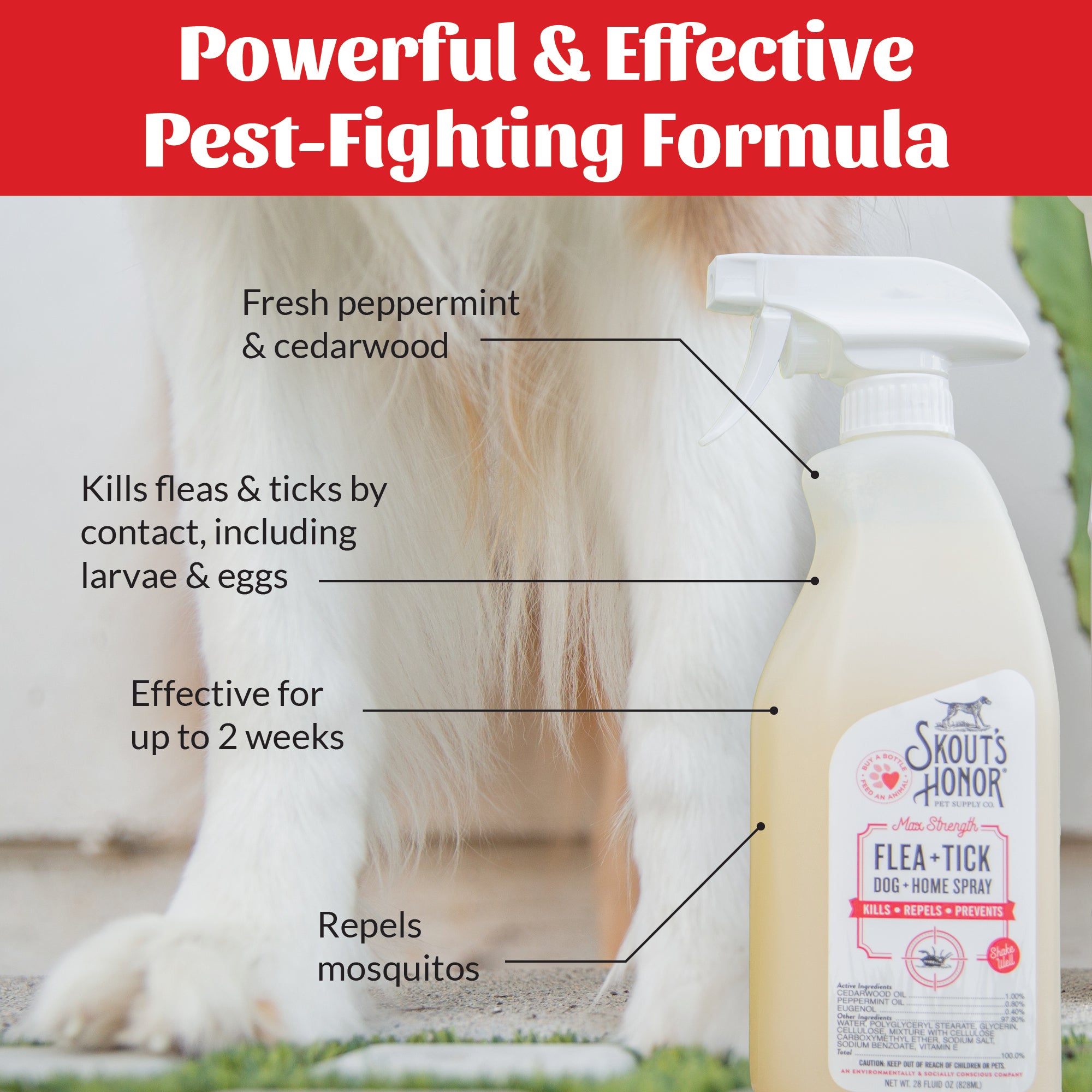 Flea+Tick Dog & Home Spray