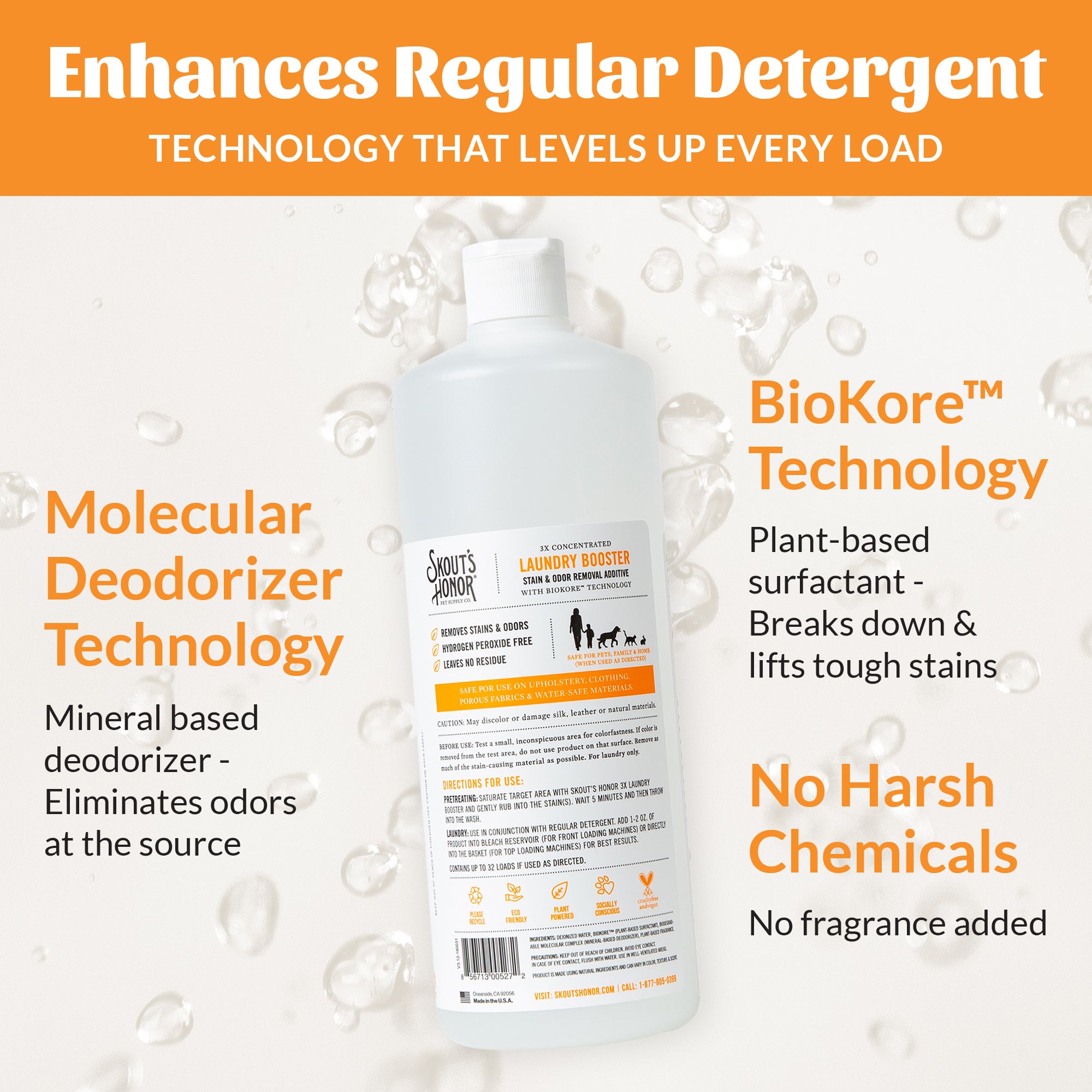 Laundry Booster - Stain & Odor Removal Additive