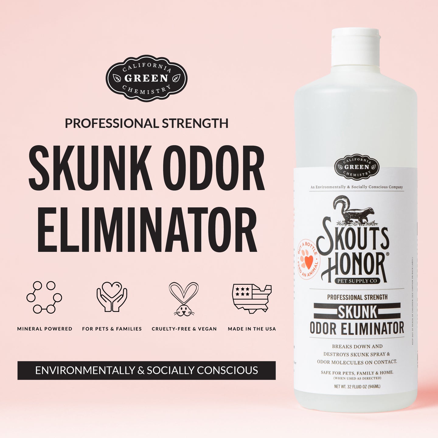 Dog Skunk Odor Remover | Skout's Honor