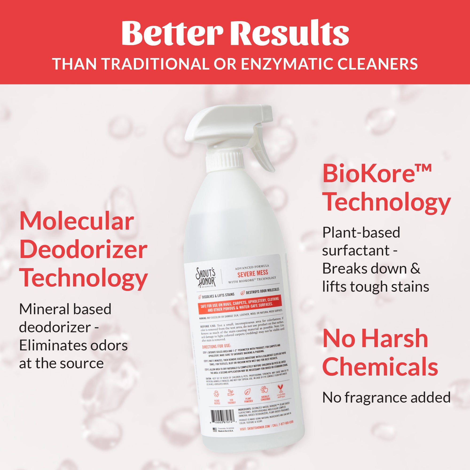 Severe Mess Stain & Odor Advanced Formula