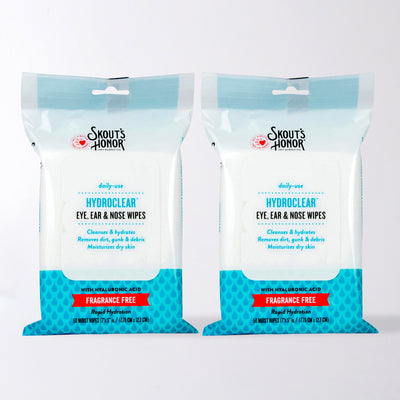 NEW HydroClear™ Eye, Ear & Nose Wipes