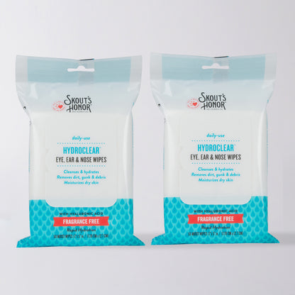 NEW HydroClear™ Eye, Ear & Nose Wipes