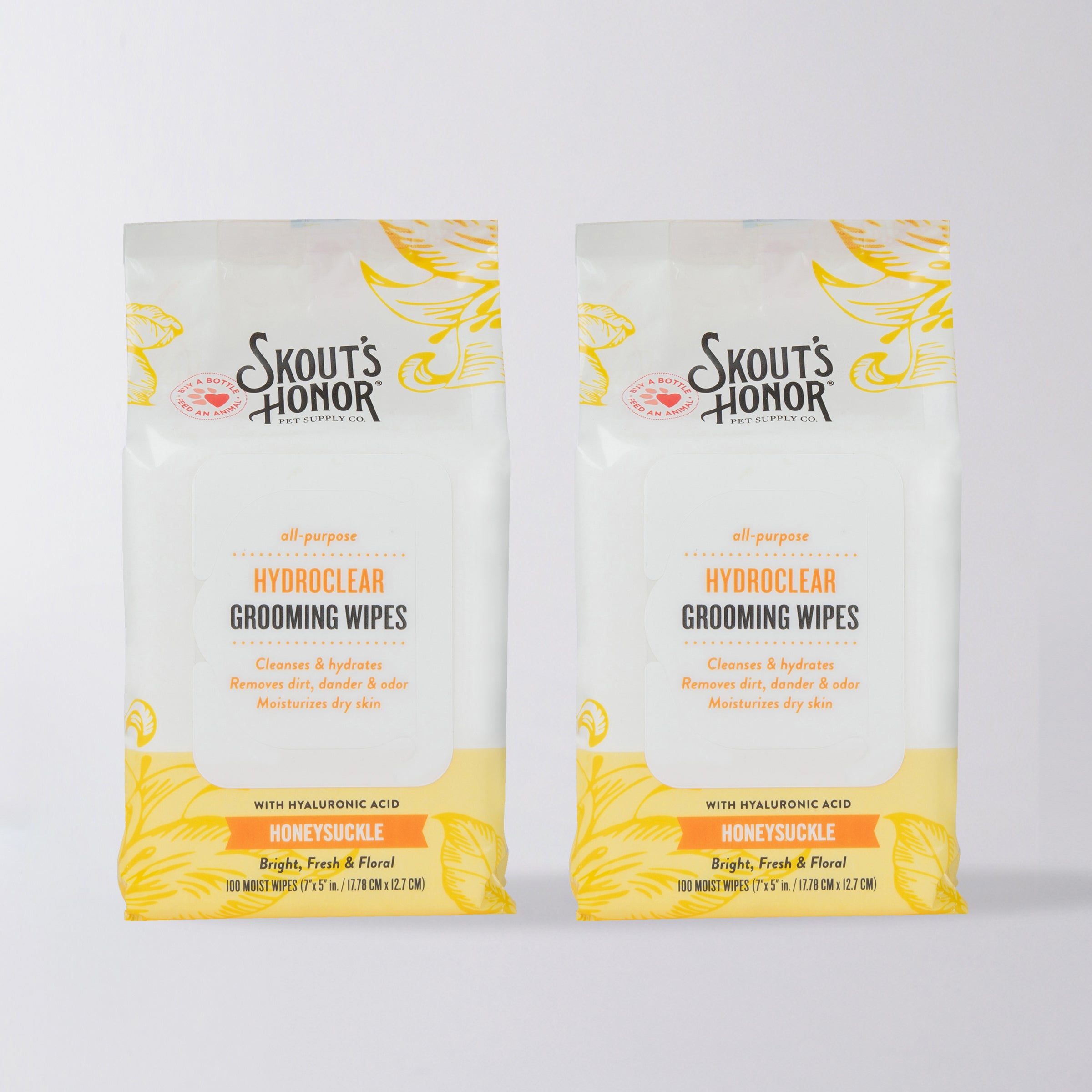 HydroClear™ Grooming Wipes Honeysuckle – Skout's Honor