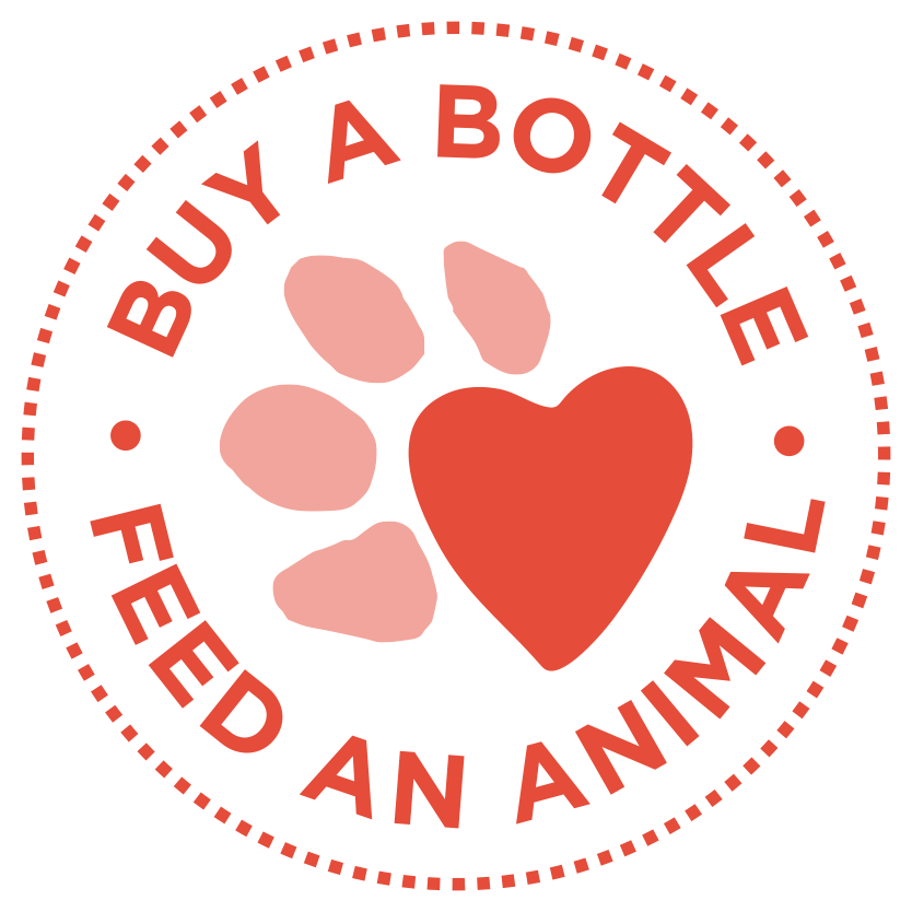 Every bottle you buy feeds an animal in need