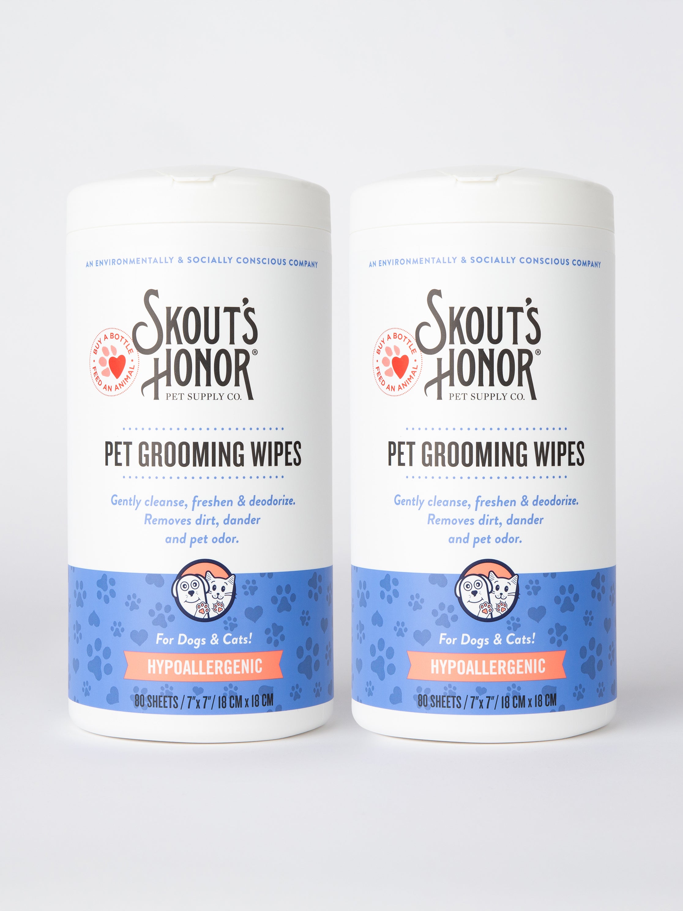 Grooming wipes top