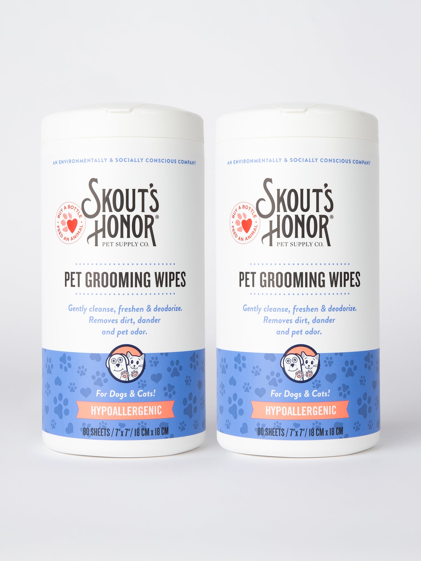 front image from Pet Grooming Wipes for Dogs & Cats